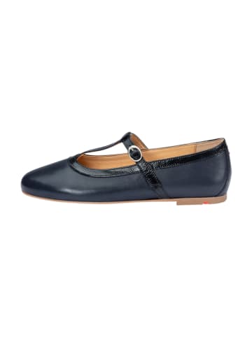 LLOYD Leren ballerina's donkerblauw