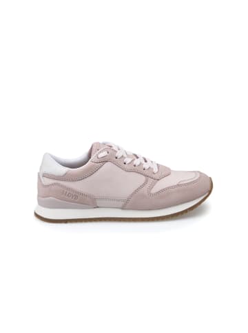 LLOYD Leren sneakers lichtroze/wit