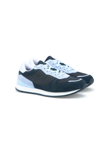 LLOYD Leder-Sneakers in Dunkelblau/ Hellblau