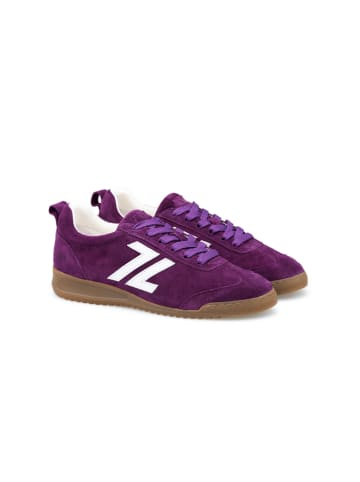 LLOYD Leren sneakers paars/wit