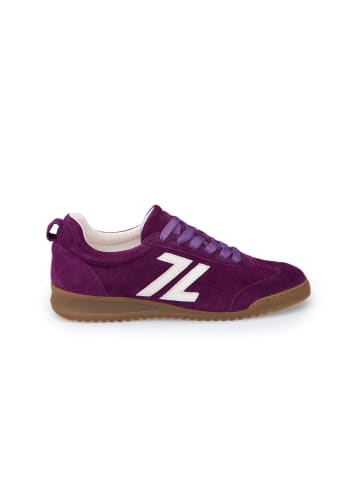 LLOYD Leren sneakers paars/wit