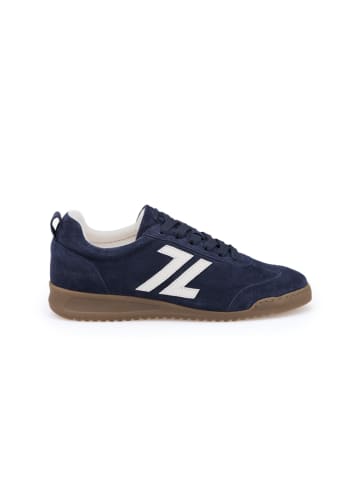 LLOYD Leren sneakers donkerblauw/wit