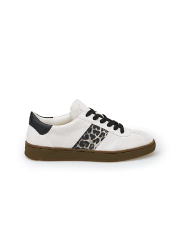 LLOYD Leder-Sneakers in Weiß/ Schwarz