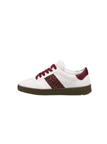 LLOYD Leder-Sneakers in Weiß/ Rot