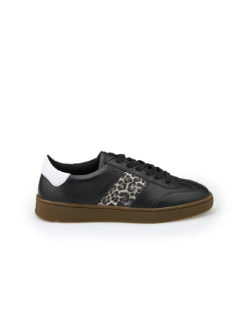 LLOYD Leren sneakers zwart/wit