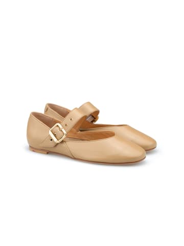 LLOYD Leren ballerina's beige