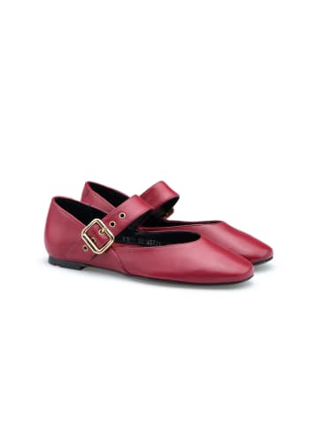 LLOYD Leder-Ballerinas in Rot