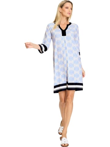 Heine Kleid in Hellblau/ Creme