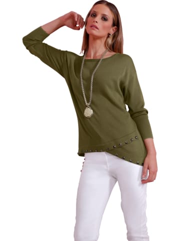 Heine Sweter w kolorze khaki