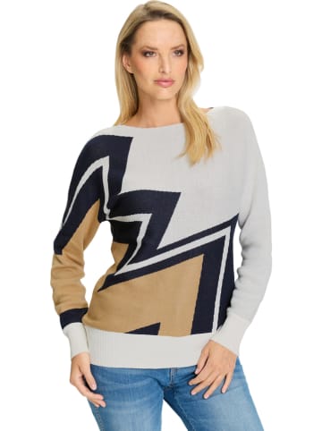 Heine Pullover in Creme/ Hellbraun