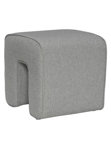 Hübsch Pouf "Sculpture" in Grau - (B)45 x (H)47 x (T)45 cm