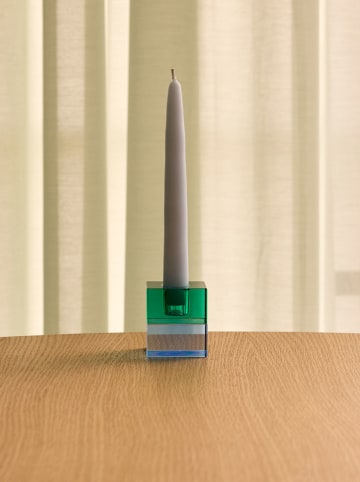 Hübsch Świeczniki (2 szt.) "Block" w różnych kolorach - 6 x 5 x 5 cm