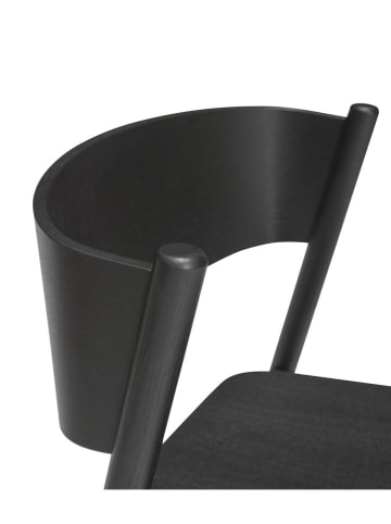 Esszimmerstuhl "Oblique" in Schwarz - (B)55 x (H)80 x (T)51 cm
