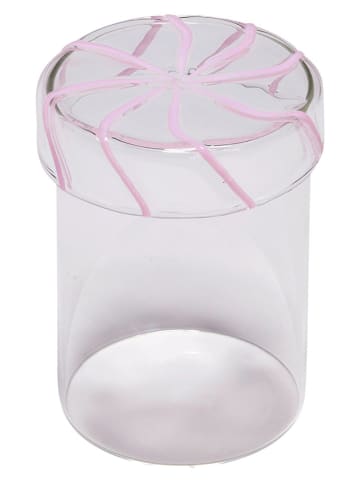 Hübsch Vorratsglas "Heir" in Pink - (H)14 x Ø 9 cm