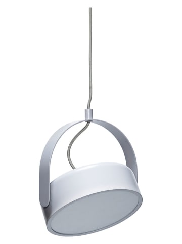 Hübsch Ledhanglamp "Stage" lichtgrijs - (H)22 x Ø 27 cm