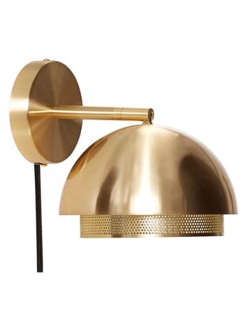Hübsch Lampa ścienna "Edge" w kolorze złotym - wys. 27 x Ø 18 cm