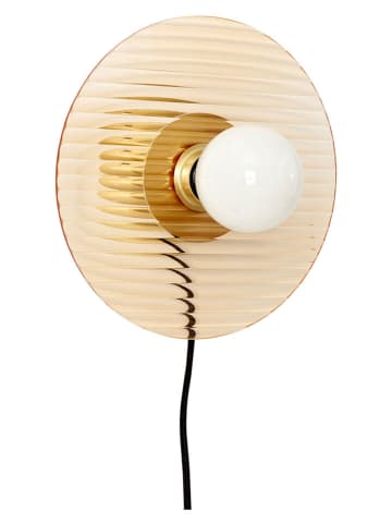 Hübsch Wandlamp "Halo" geel - (H)19 x Ø 25 cm