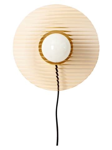 Hübsch Lampa ścianna "Halo" w kolorze żółtym - wys. 19 x Ø 25 cm