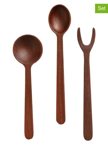 Muubs 3-delige set: tapasbestek "Yami" naturel