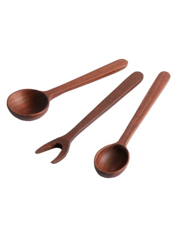 Muubs 3-delige set: tapasbestek "Yami" naturel