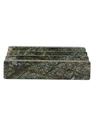 Muubs Seifenablage "Vita" in Dunkelgrün - (B)12 x (H)2,5 x (T)9 cm