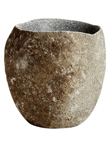 Muubs Wijnkoeler "Valley" in Steingrau - (H)21 x Ø 17 cm
