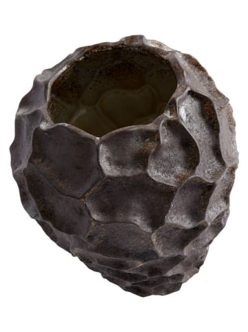 Muubs Vaas "Soil" donkerbruin - (H)21,5 x Ø 18 cm