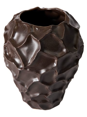 Muubs Wazon "Soil" w kolorze ciemnobrązowym - wys. 21,5 x Ø 18 cm