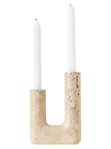 Muubs Kerzenhalter "Minerva" in Creme - (B)14,5 x (H)20 cm