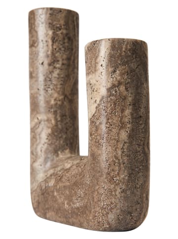Muubs Kerzenhalter "Minerva" in Braun - (B)14,5 x (H)20 cm