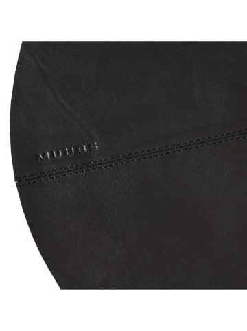 Muubs Leren placemat "Camou" zwart - Ø 36 cm