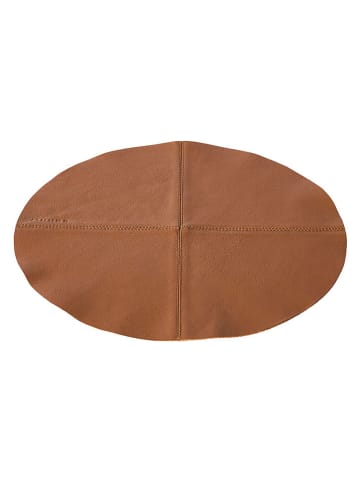 Muubs Leder-Tischset "Camou" in Camel - Ø 36 cm
