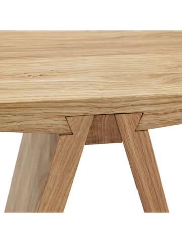 Muubs Hocker "Angle" in Natur - (B)45 x (H)45 x (T)29 cm