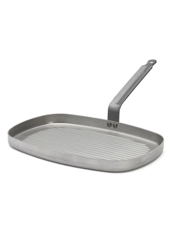 De Buyer Grillpfanne ''Carbone Plus'' in Silber - (L)26 x (B)38 cm