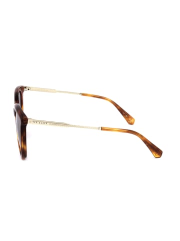 Ted Baker Damskie okulary przeciwsłoneczne w kolorze jasnobrązowo-brązowym