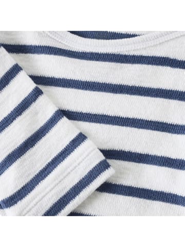 Noppies Longsleeve in Weiß/ Blau