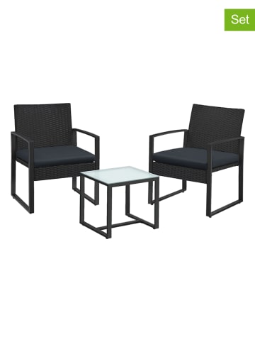 Songmics Tuinstoelen zwart