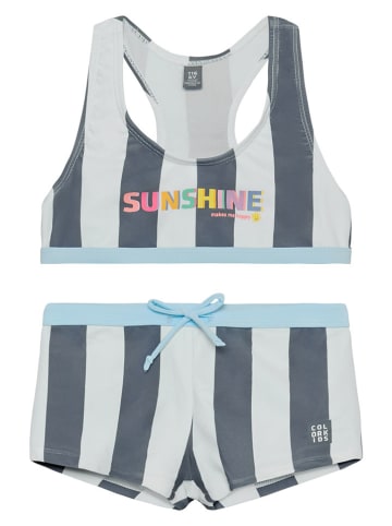 Color Kids Bikini in Grau/ Blau