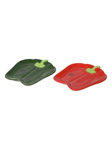 Kaeming 2-delige set: serveerschalen - (B)16 x (H)2 x (D)13 cm (verrassingsprodukt)
