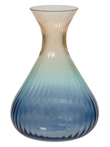 Kaeming Karaffe in Blau/ Beige - (H)24 x Ø 16,8 cm