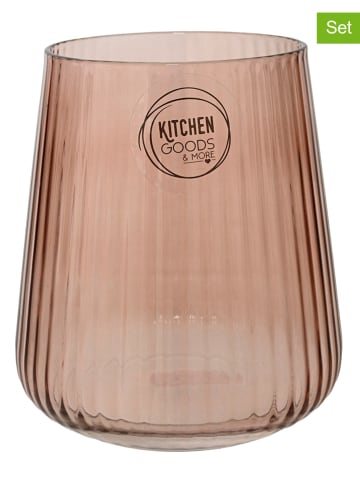 Kaeming Drinkglas lichtbruin - (H)10,5 x Ø 9,4 cm