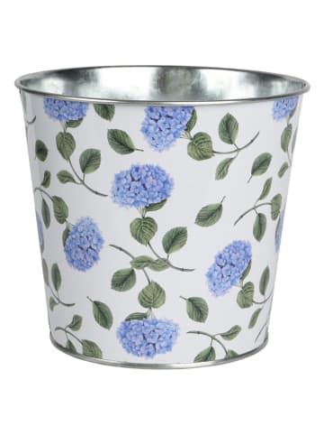 Kaeming Plantenbak wit/blauw - (H)13,5 x Ø 15 cm