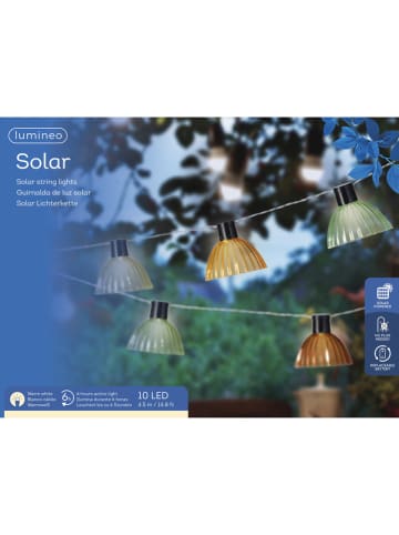 Kaeming Solarna girlanda LED w kolorze beżowo-zielonym - dł. 450 cm