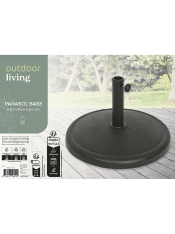 Kaeming Sonnenschirmständer-Basis in Schwarz - (H)33 x Ø 54,5 cm