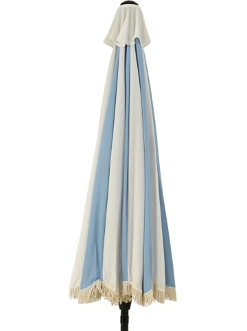 Kaeming Parasol w kolorze błękitno-kremowym - wys. 235 x Ø 250 cm