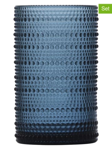 Fortessa 6-delige set: longdrinkglazen "Jupiter" blauw - 350 ml