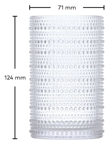 Fortessa 6-delige set: longdrinkglazen "Jupiter" - 350 ml
