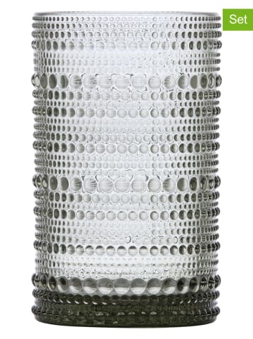 Fortessa 6er-Set: Longdrinkgläser "Jupiter" in Grau - 350 ml