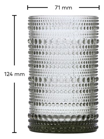Fortessa Szklanki (6 szt.) "Jupiter" w kolorze szarym - 350 ml