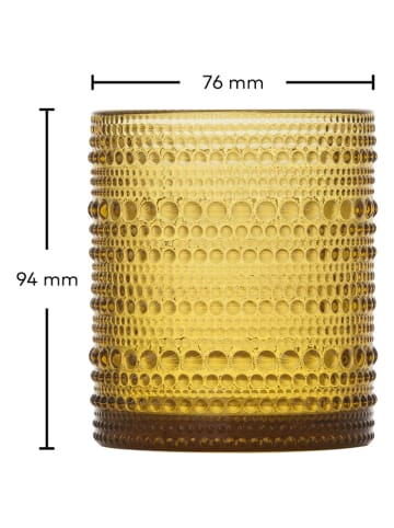 Fortessa Szklanki (6 szt.) "Jupiter" w kolorze żółtym - 300 ml
